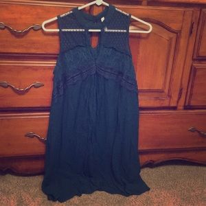 Cute teal sleeveless summer dress!